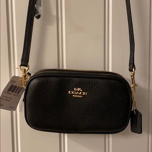 NWT Black Coach PCC Crossbody Pouch
